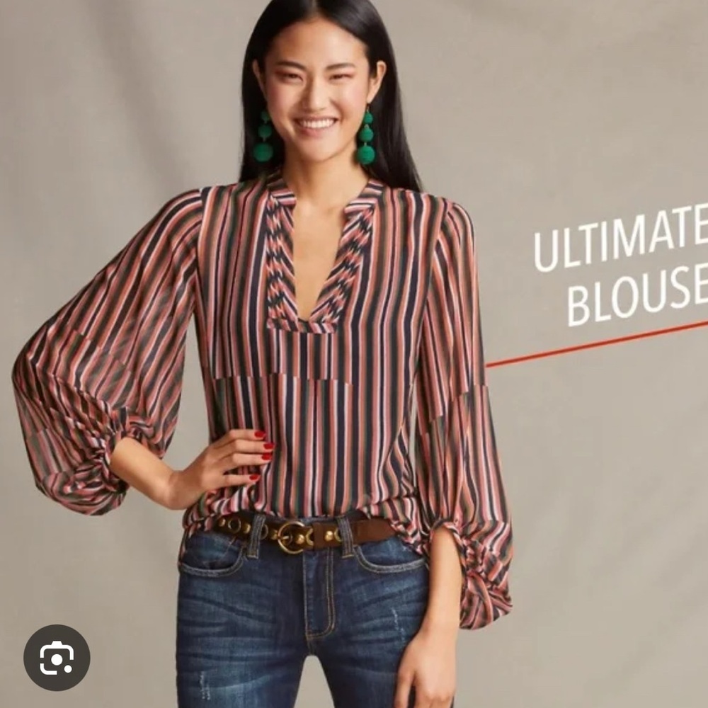 Cabi - Striped Multicolor Blouse Sz. M